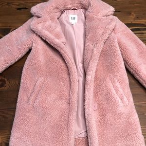 Girls Dusty Rose Sherpa Jacket